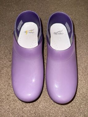 Dansko Kids Lavender Purple Clogs